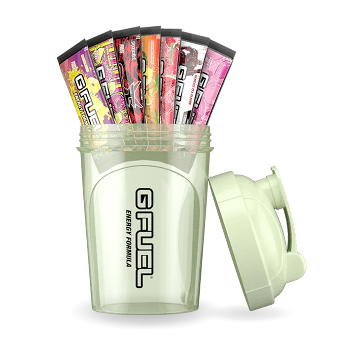 G FUEL Glow in the dark starter kit, Energy drink from USA