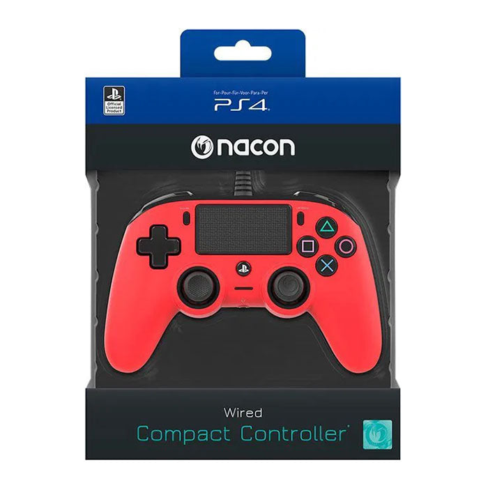 Nacon PS4/PC Compact Controller - Rot