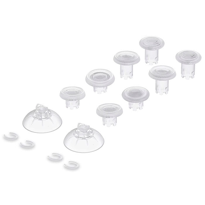 ThumbsGear V3 Austauschbare Ergonomische Thumbsticks für PS5/PS4 Transparent