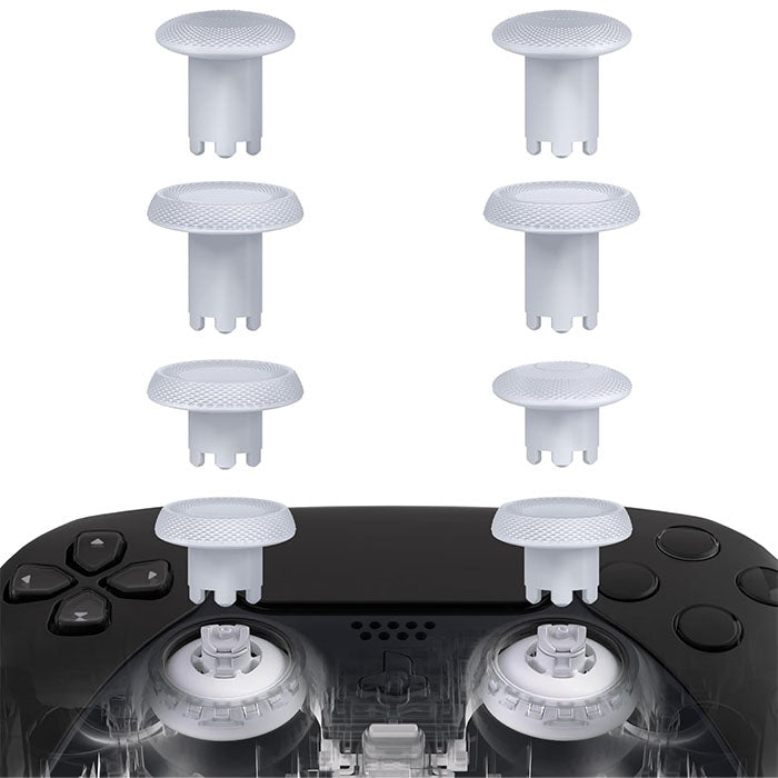 ThumbsGear V3 Austauschbare Ergonomische Thumbsticks für PS5/PS4 Weiß